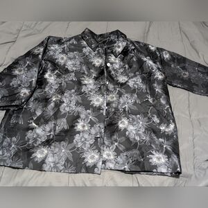 NWOT ISAAC MIZRAHI LIVE 3X QVC LADIES LINED JAQUARD JACKET